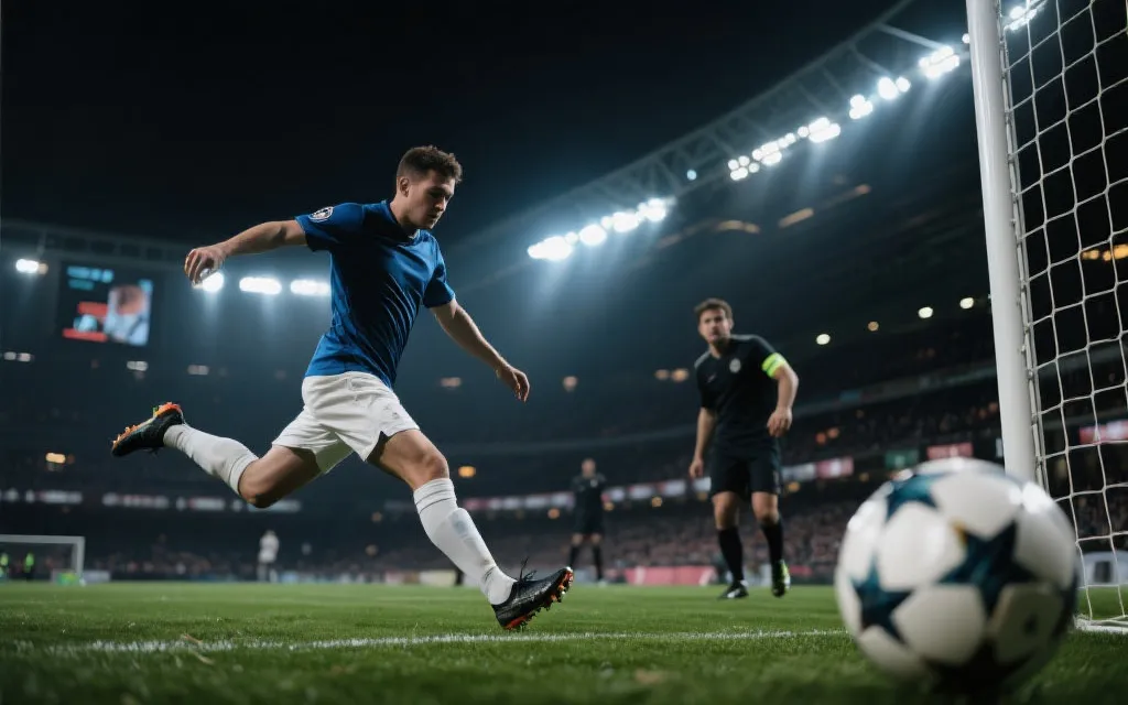 世界杯淘汰赛关键瞬间：球员在高压下完成决定性传射